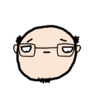 ヒゲハゲメガネおじさん（個別スタンプ：35）
