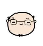 ヒゲハゲメガネおじさん（個別スタンプ：36）