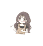 ゆるふわ ガール（個別スタンプ：1）