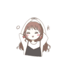 ゆるふわ ガール（個別スタンプ：4）
