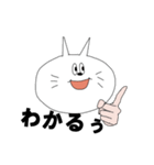 人の手を持つ白猫くん（個別スタンプ：13）
