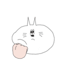 人の手を持つ白猫くん（個別スタンプ：27）