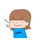 女の子のスタンプ(リアクション)（個別スタンプ：2）