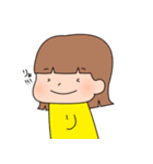 女の子のスタンプ(リアクション)（個別スタンプ：11）