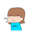 女の子のスタンプ(リアクション)（個別スタンプ：12）