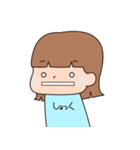 女の子のスタンプ(リアクション)（個別スタンプ：18）