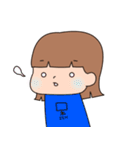 女の子のスタンプ(リアクション)（個別スタンプ：19）