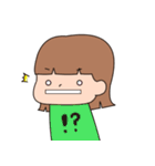 女の子のスタンプ(リアクション)（個別スタンプ：20）