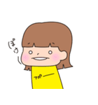 女の子のスタンプ(リアクション)（個別スタンプ：21）