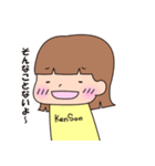 女の子のスタンプ(リアクション)（個別スタンプ：23）