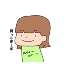 女の子のスタンプ(リアクション)（個別スタンプ：24）