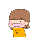 女の子のスタンプ(リアクション)（個別スタンプ：26）