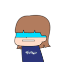女の子のスタンプ(リアクション)（個別スタンプ：32）