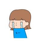 女の子のスタンプ(リアクション)（個別スタンプ：34）