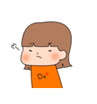 女の子のスタンプ(リアクション)（個別スタンプ：36）