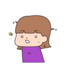 女の子のスタンプ(リアクション)（個別スタンプ：38）