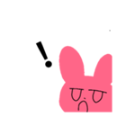 無表情ーうさちゃんー（個別スタンプ：10）