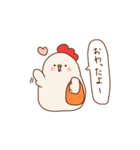 働くにわとり母さんのスタンプ（個別スタンプ：8）