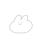 うさちゃんのかお（個別スタンプ：7）