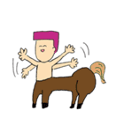 角刈りの かっくん（個別スタンプ：4）