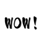 英語【筆文字編】（個別スタンプ：18）