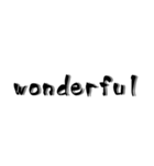 英語【筆文字編】（個別スタンプ：20）