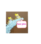 幸運の黄色いカエル yellow Frog（個別スタンプ：28）