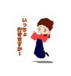 大正女学生（個別スタンプ：4）
