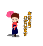 大正女学生（個別スタンプ：9）