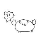 けがにちゃんのスタンプ（個別スタンプ：4）