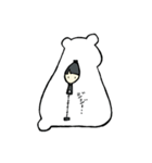 しろいくま。（個別スタンプ：4）