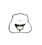 しろいくま。（個別スタンプ：8）