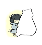 しろいくま。（個別スタンプ：11）