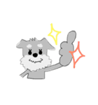 シュナウザー＆ヨーキーのイラスト編（個別スタンプ：11）