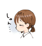 適当おさげスタンプ（個別スタンプ：1）