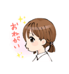 適当おさげスタンプ（個別スタンプ：2）
