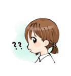 適当おさげスタンプ（個別スタンプ：6）