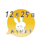 12月25日記念日うさぎ（個別スタンプ：23）