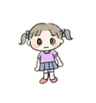 とりさんとおんなのこ。（個別スタンプ：5）