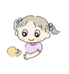 とりさんとおんなのこ。（個別スタンプ：14）