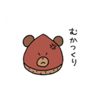 なんでもかぶりたがるクマ（個別スタンプ：7）