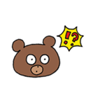 なんでもかぶりたがるクマ（個別スタンプ：9）