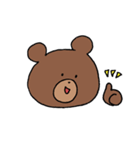 なんでもかぶりたがるクマ（個別スタンプ：13）