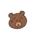 なんでもかぶりたがるクマ（個別スタンプ：15）