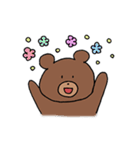 なんでもかぶりたがるクマ（個別スタンプ：16）