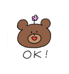 なんでもかぶりたがるクマ（個別スタンプ：22）