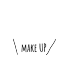 コスメ＆日常吹き出し文字（個別スタンプ：28）