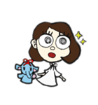 わたし と まつげちゃん（個別スタンプ：1）