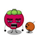 マンゴスチンマン Mangosteen-man（個別スタンプ：1）