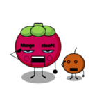 マンゴスチンマン Mangosteen-man（個別スタンプ：11）
